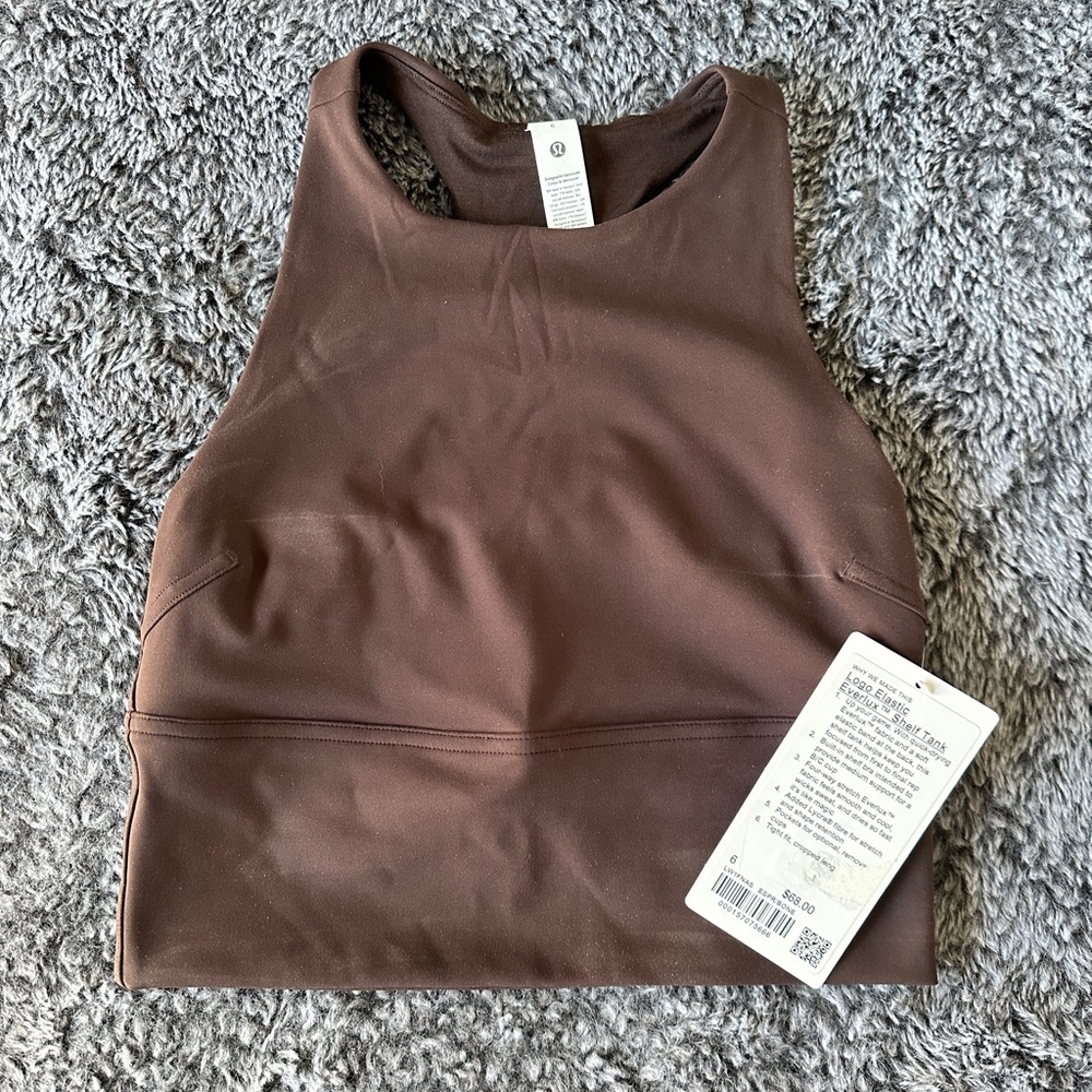 Lululemon brown crop top